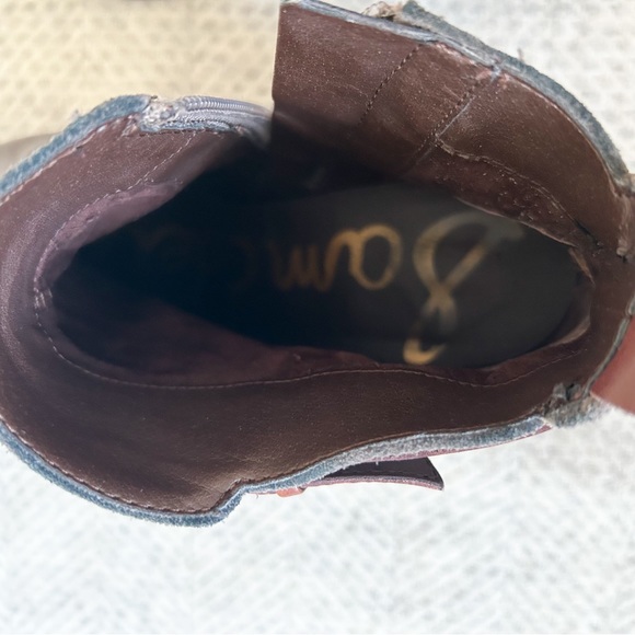 Sam Edelman Hannah Belted Chelsea Boots Suede Ankle Boot Size 9.5 - Picture 8 of 9